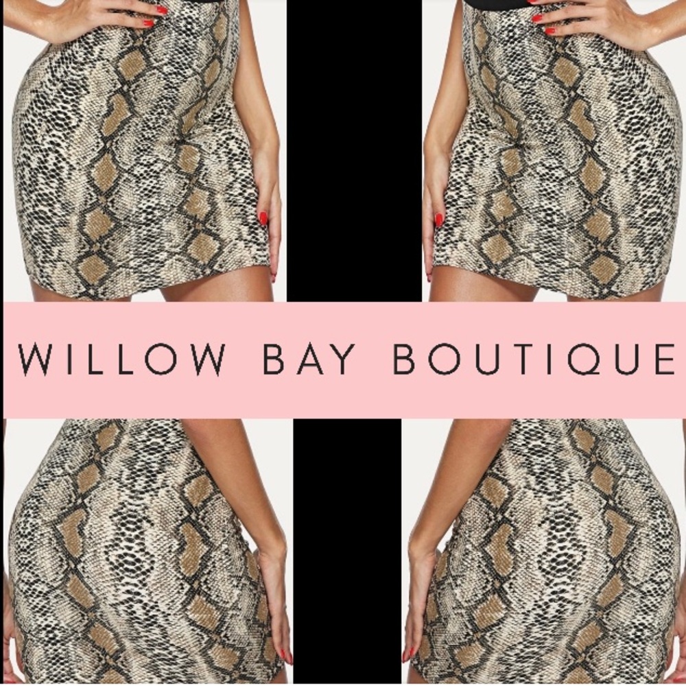 Snakeskin skirt